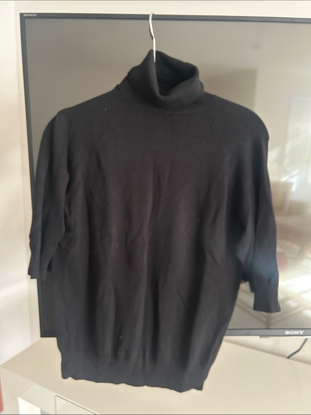 Zara Men's Black Turtleneck Sweater